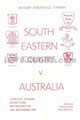 South Eastern Counties (Eng) v Australia 1966 rugby  Programme